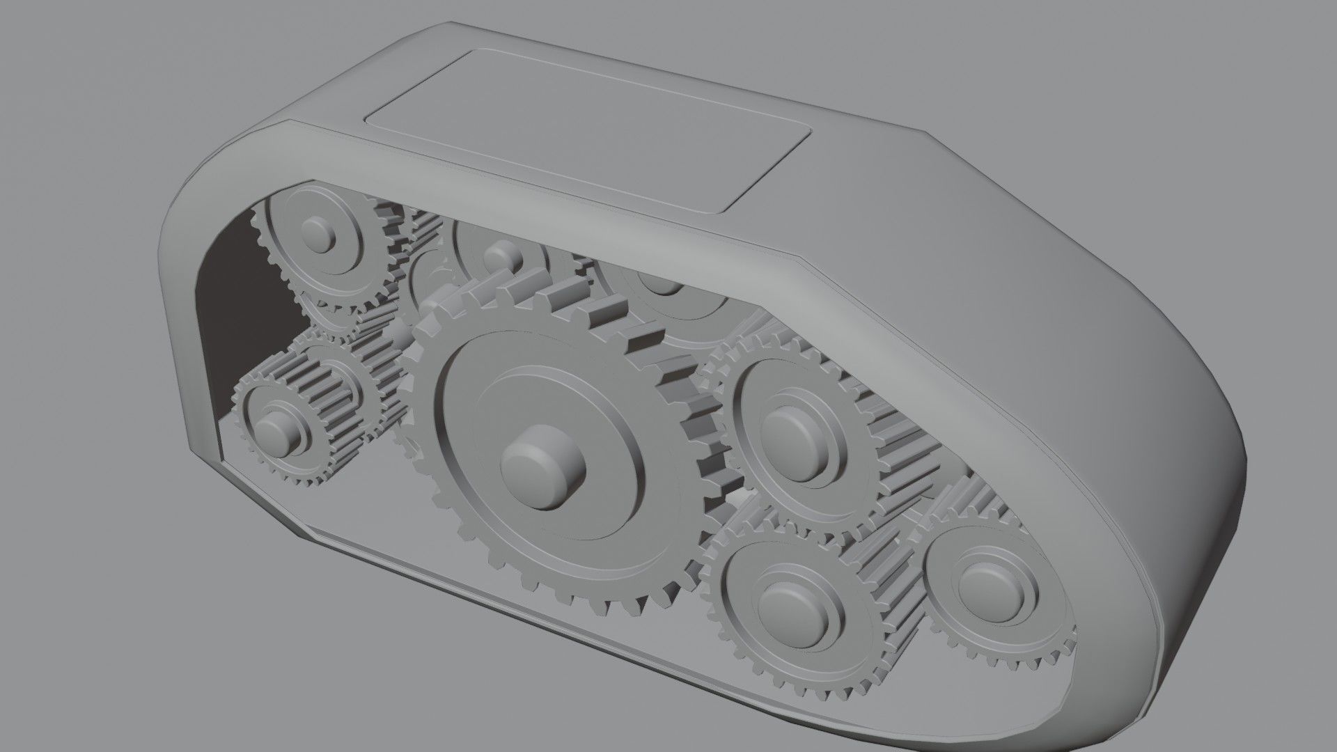 gear box Low-poly 3D model_20