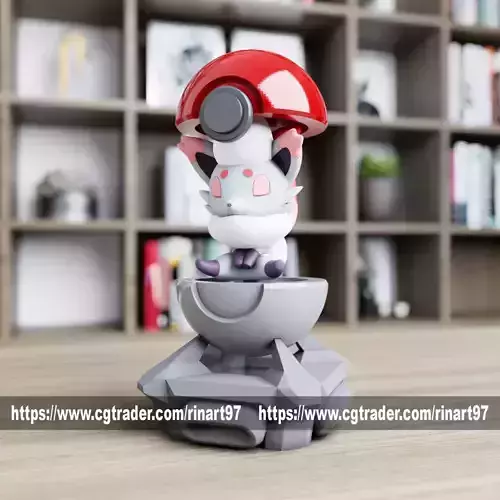 Zorua Hisuian in pokeball from pokemon