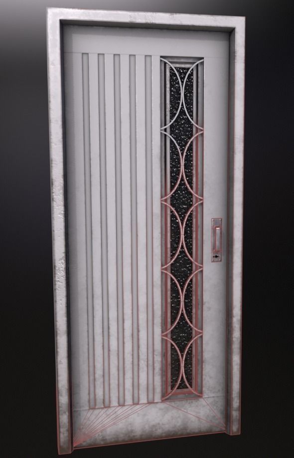 Old Doors Pack Low-poly 3D model_8