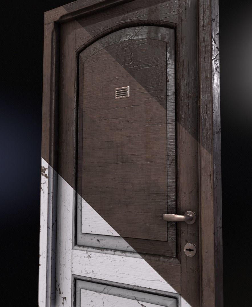 Old Doors Pack Low-poly 3D model_5