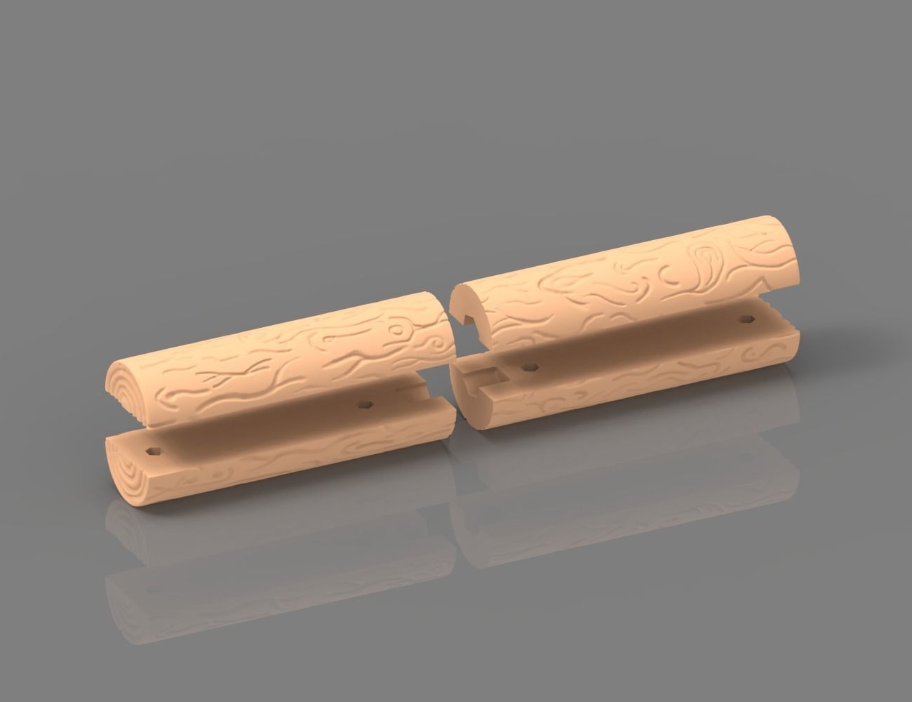 3D-Printable Log Model for Forestry with Gripper Compatibility 3D print model_5