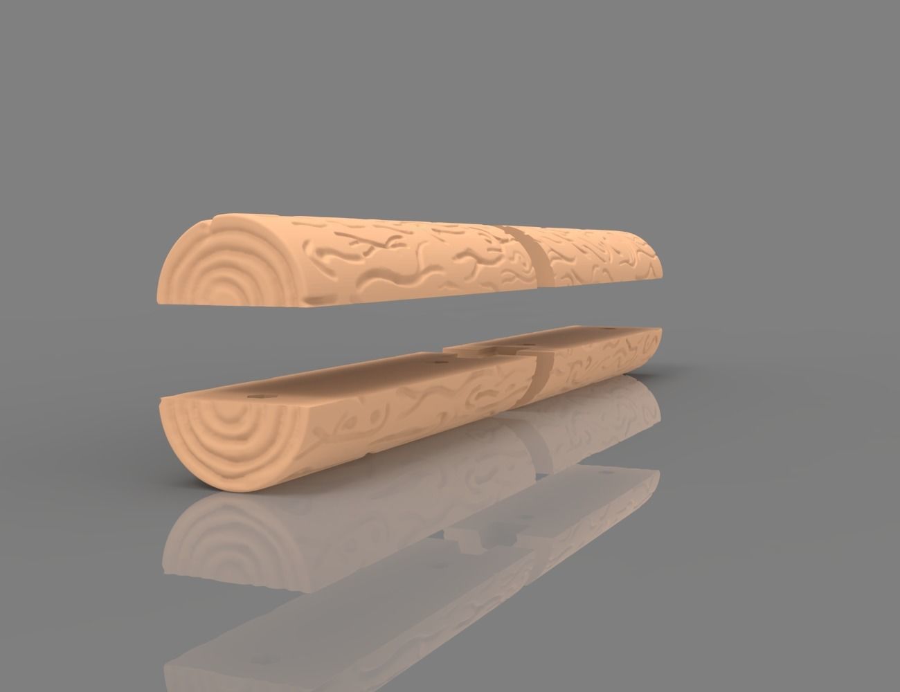 3D-Printable Log Model for Forestry with Gripper Compatibility 3D print model_6