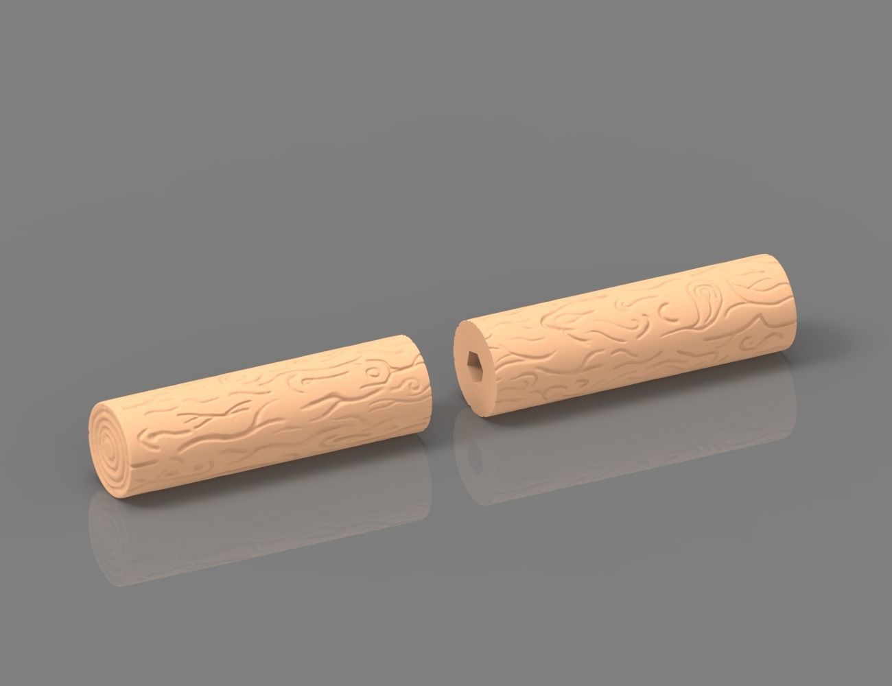 3D-Printable Log Model for Forestry with Gripper Compatibility 3D print model_9