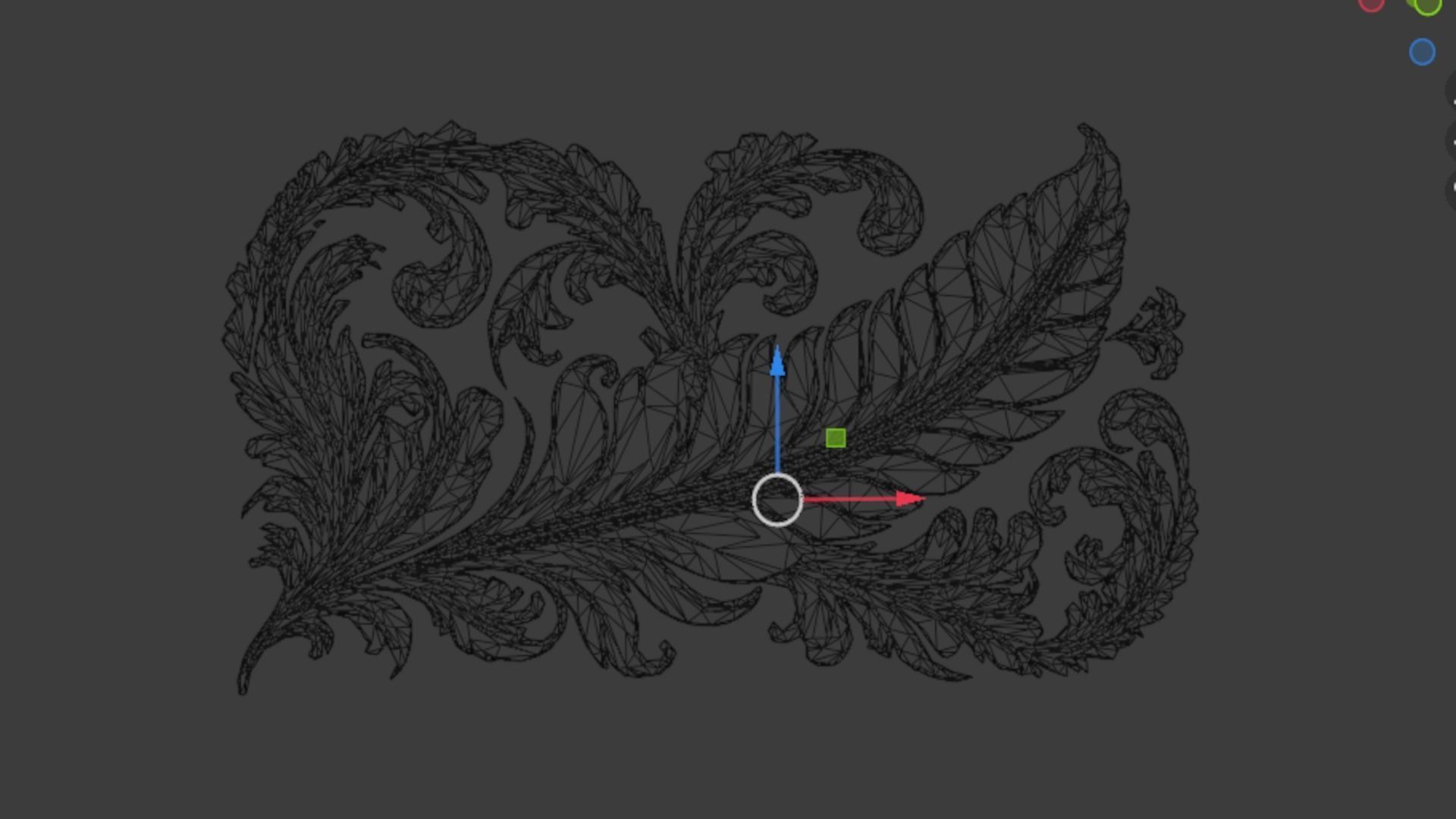 feather decor set wall mural 10 3D model_6