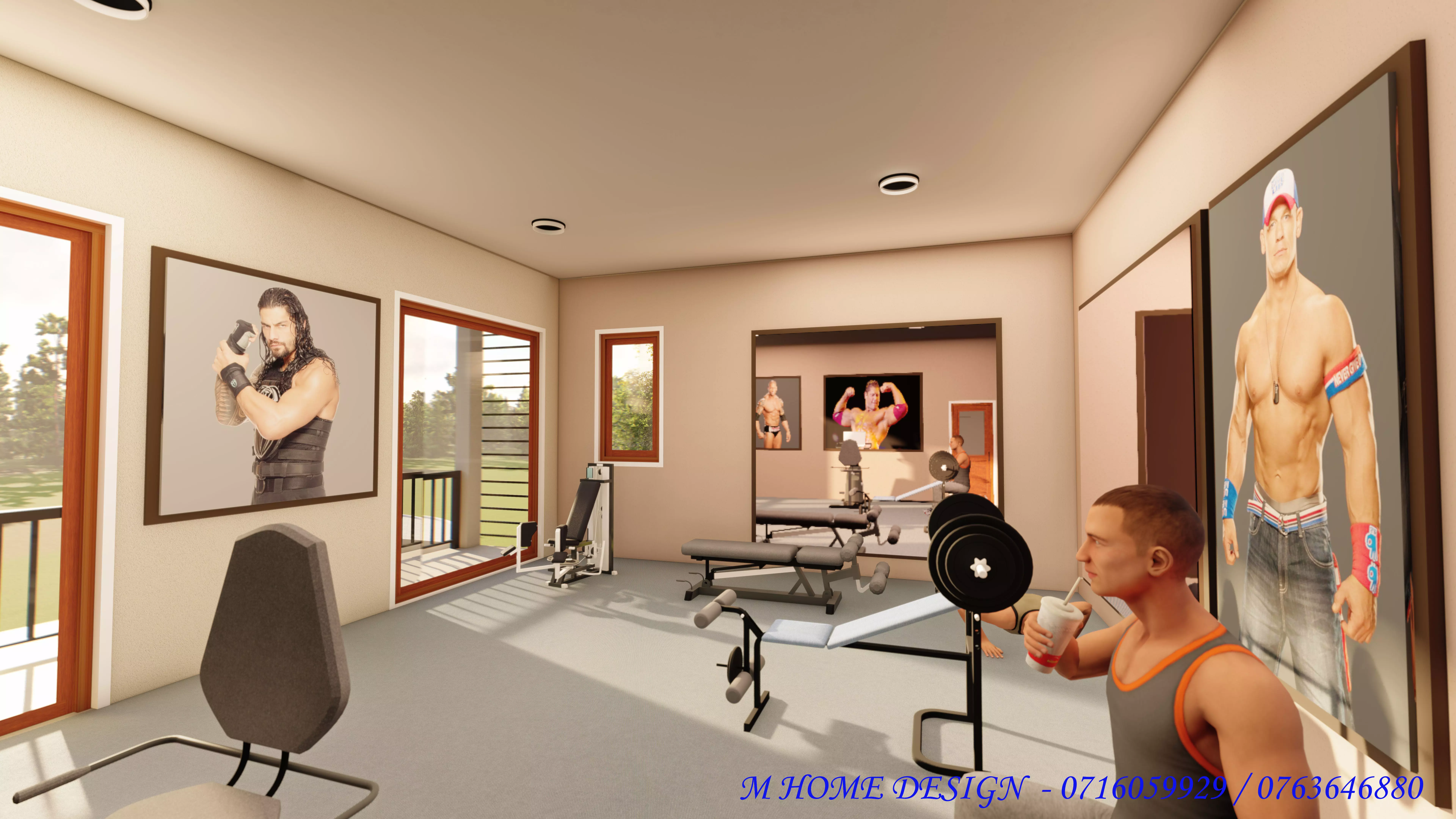 Fitness Center 3D model_0