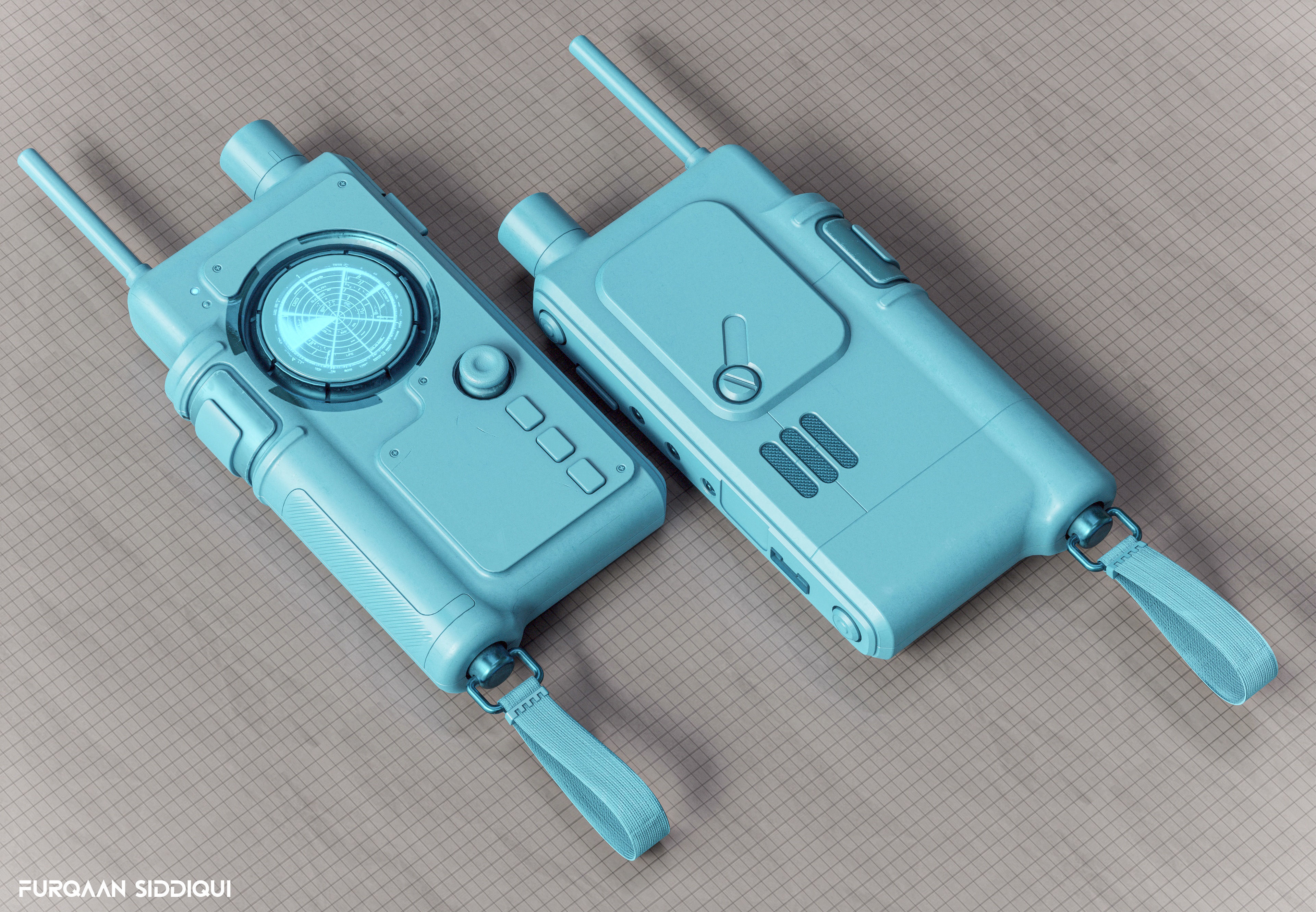 Sci-fi Controller V35 PBR Low-poly 3D model_10