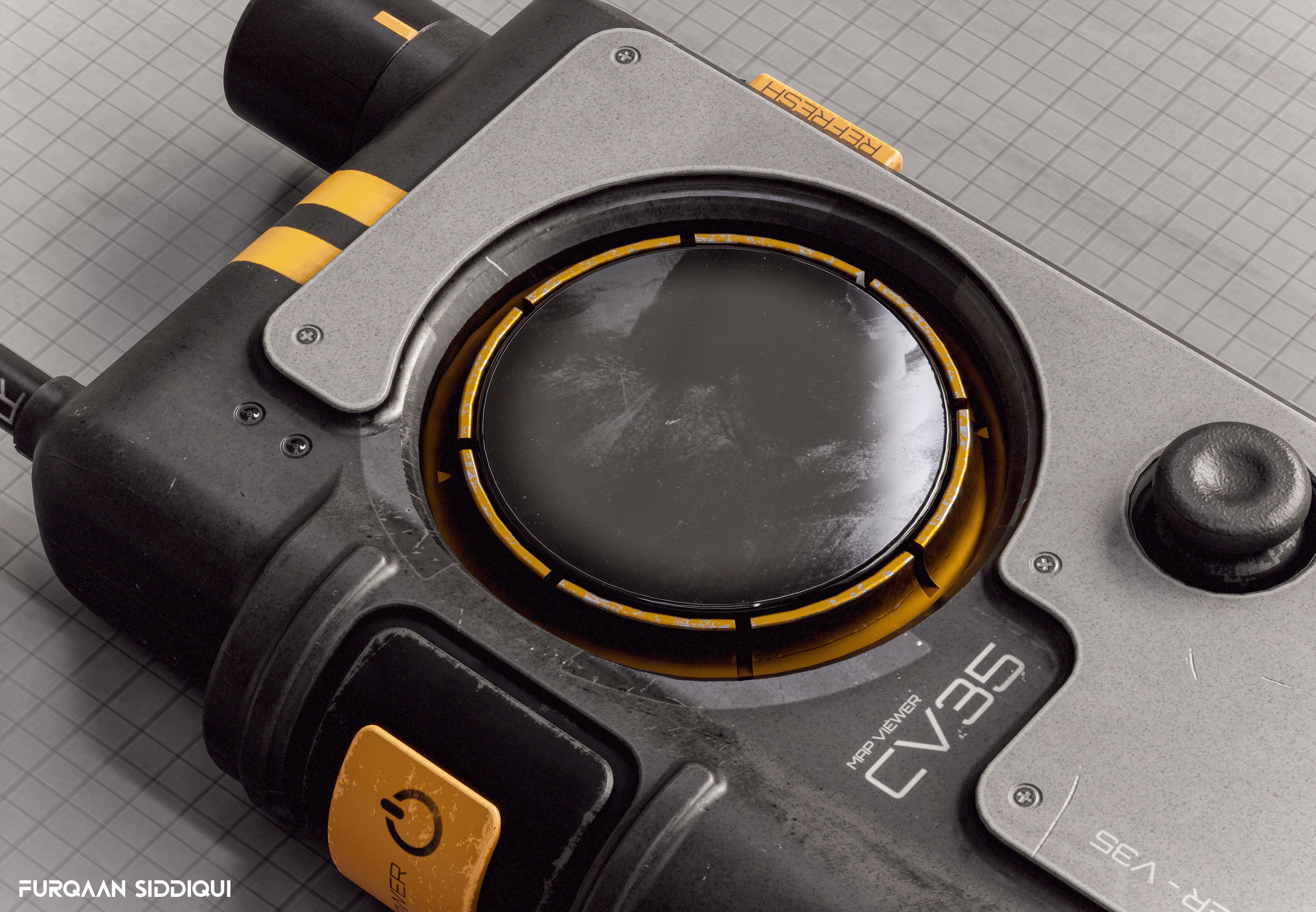 Sci-fi Controller V35 PBR Low-poly 3D model_8