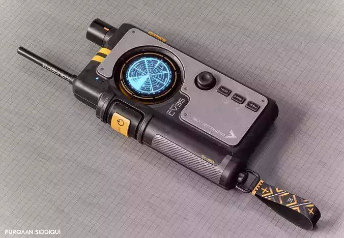 Sci-fi Controller V35 PBR Low-poly 3D model Sci-fi Controller V35 PBR Low-poly 3D model