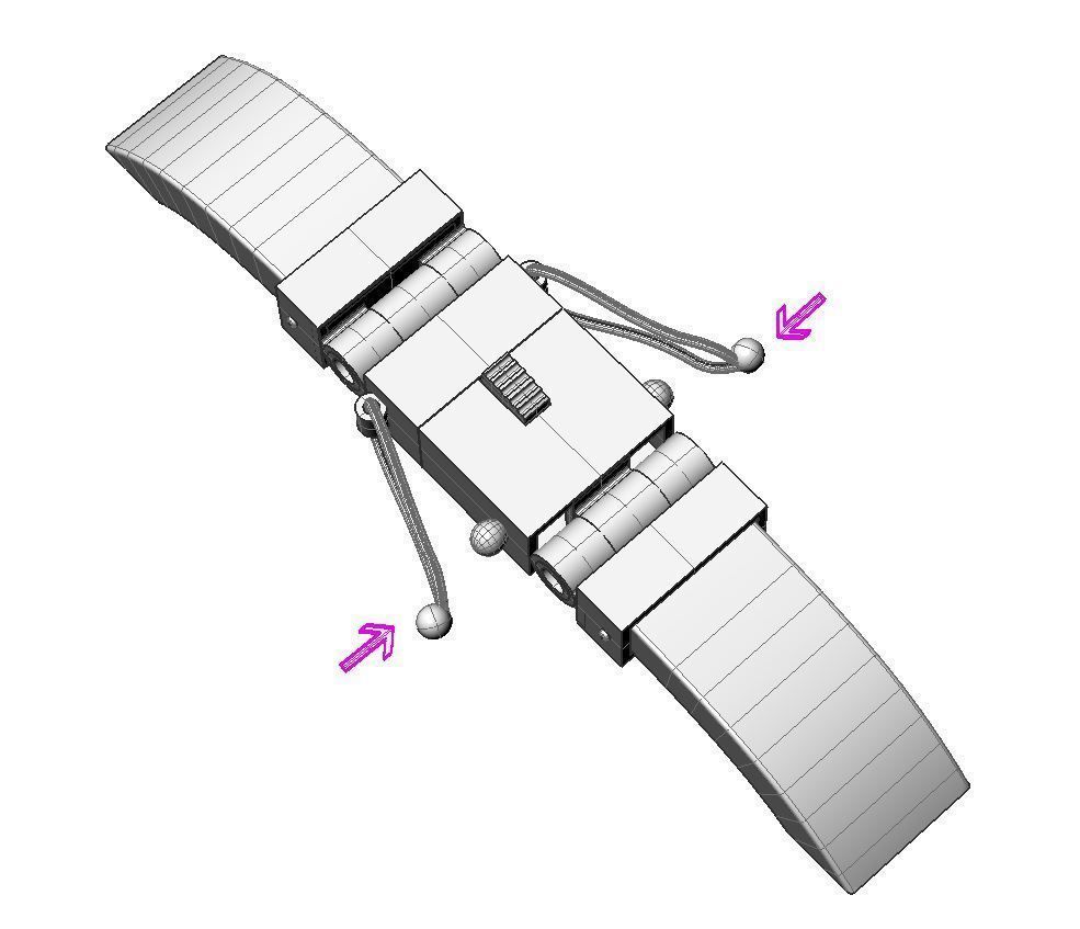 Printable clasp-box for bracelet  12mm STL  3D print model_18