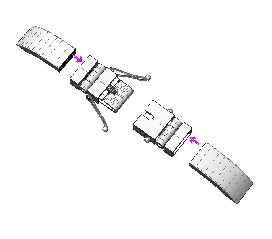 Printable clasp-box for bracelet  12mm STL  3D print model_15