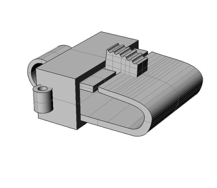 Printable clasp-box for bracelet  12mm STL  3D print model_9