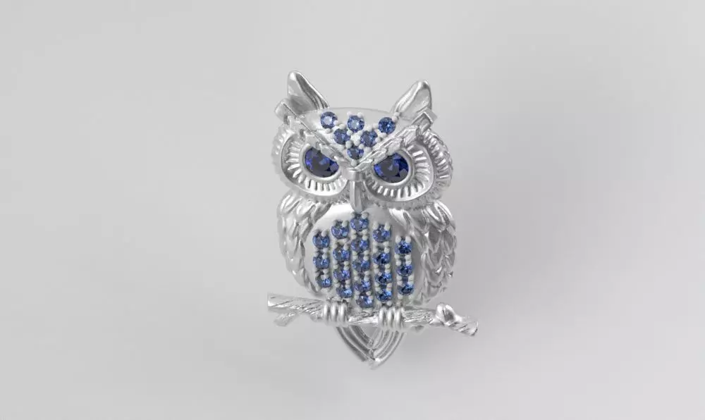Owl Pendant - Dije Buho 3D print model_15