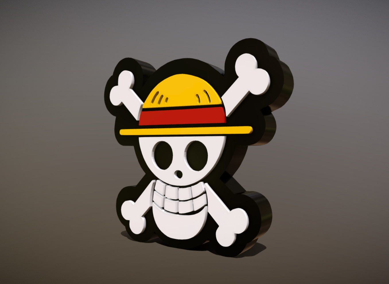 ONE PIECE SIGN 3D print model_2