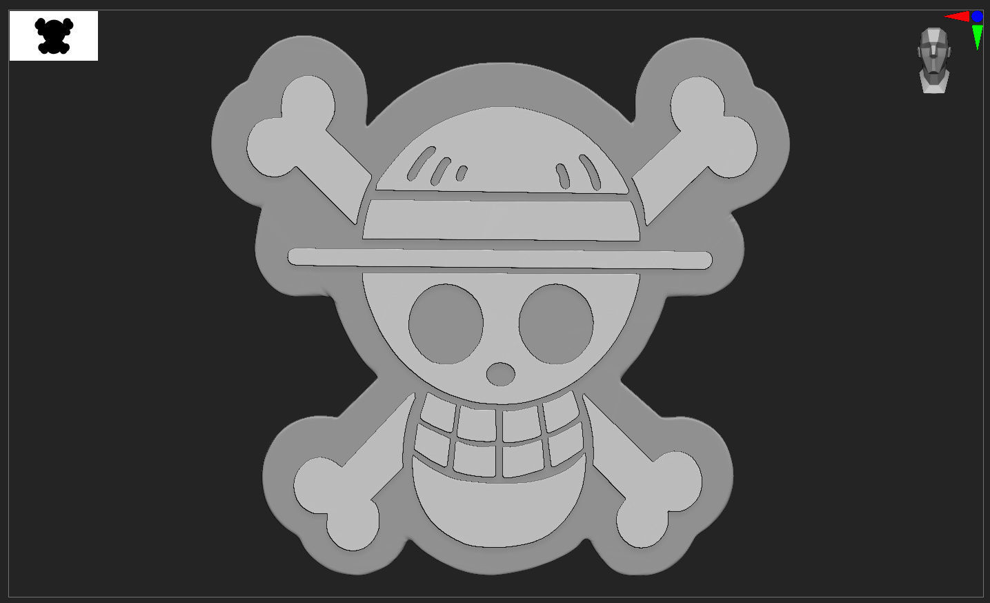 ONE PIECE SIGN 3D print model_6