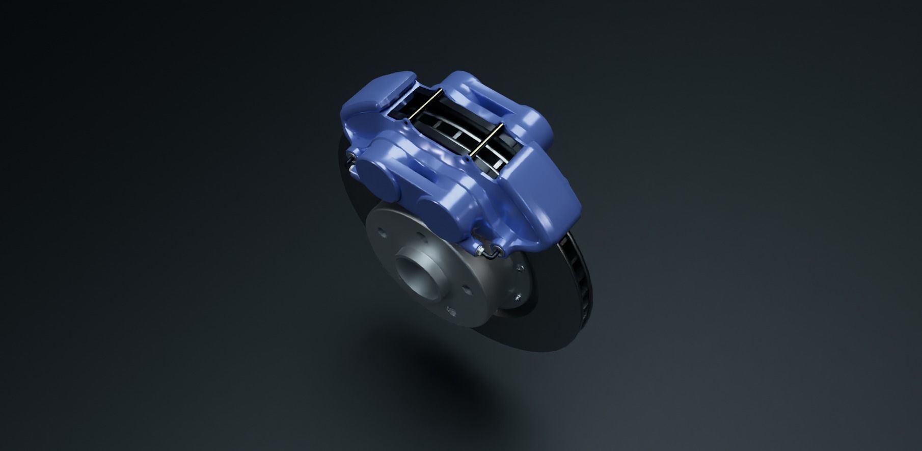 3D model 4 piston sport disc brakes VR / AR / low-poly | CGTrader
