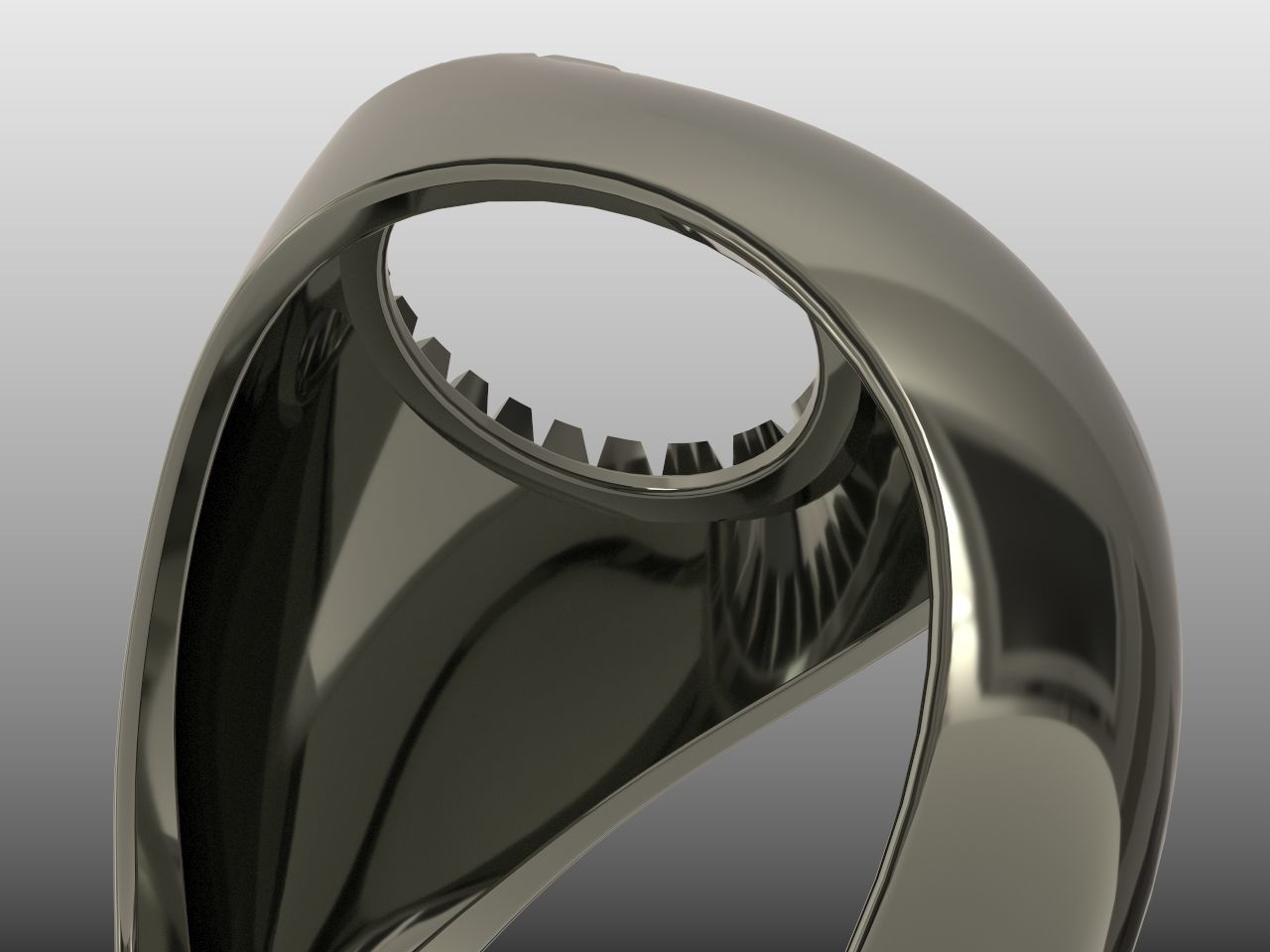 gents cabochon turquoise jade ring size 8 3D print model_6