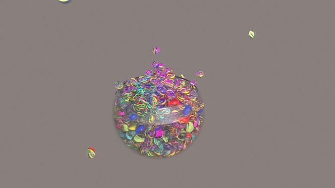 Marble ball 3D model