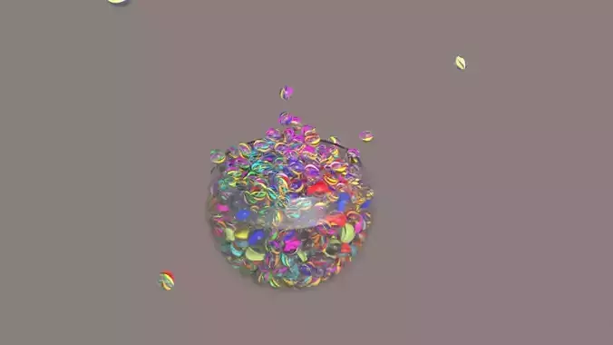 Marble ball 3D model