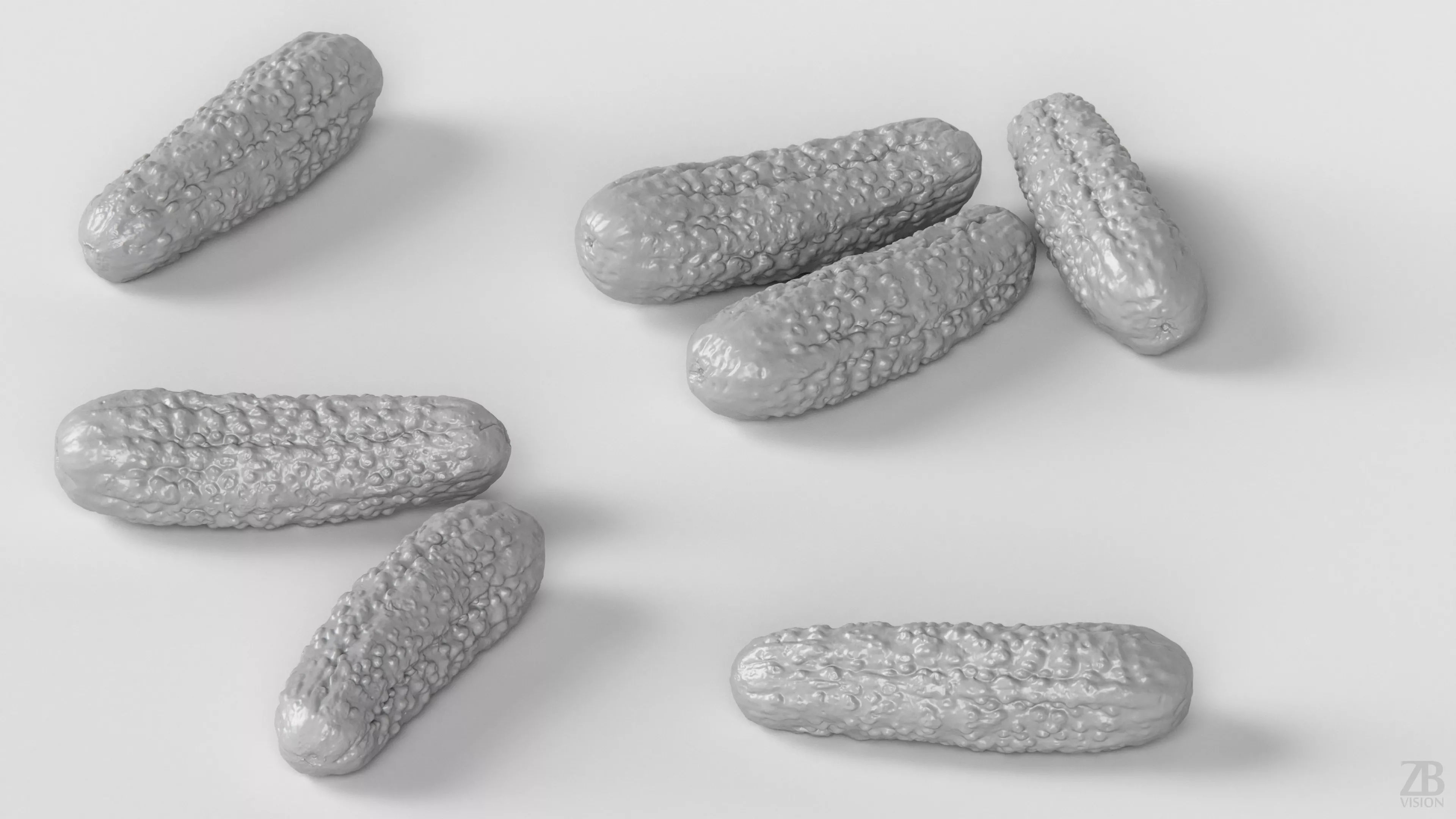 Cucumber 3D model_3