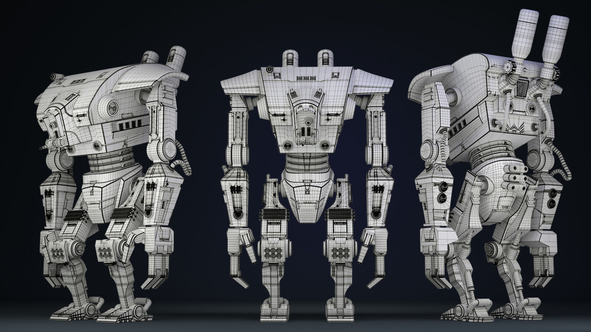 Star Wars Droid 3D model_2