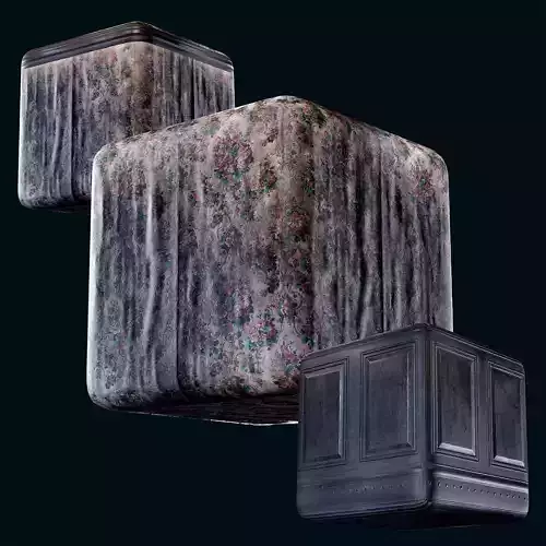 Vintage Wallpaper with Flowers pattern