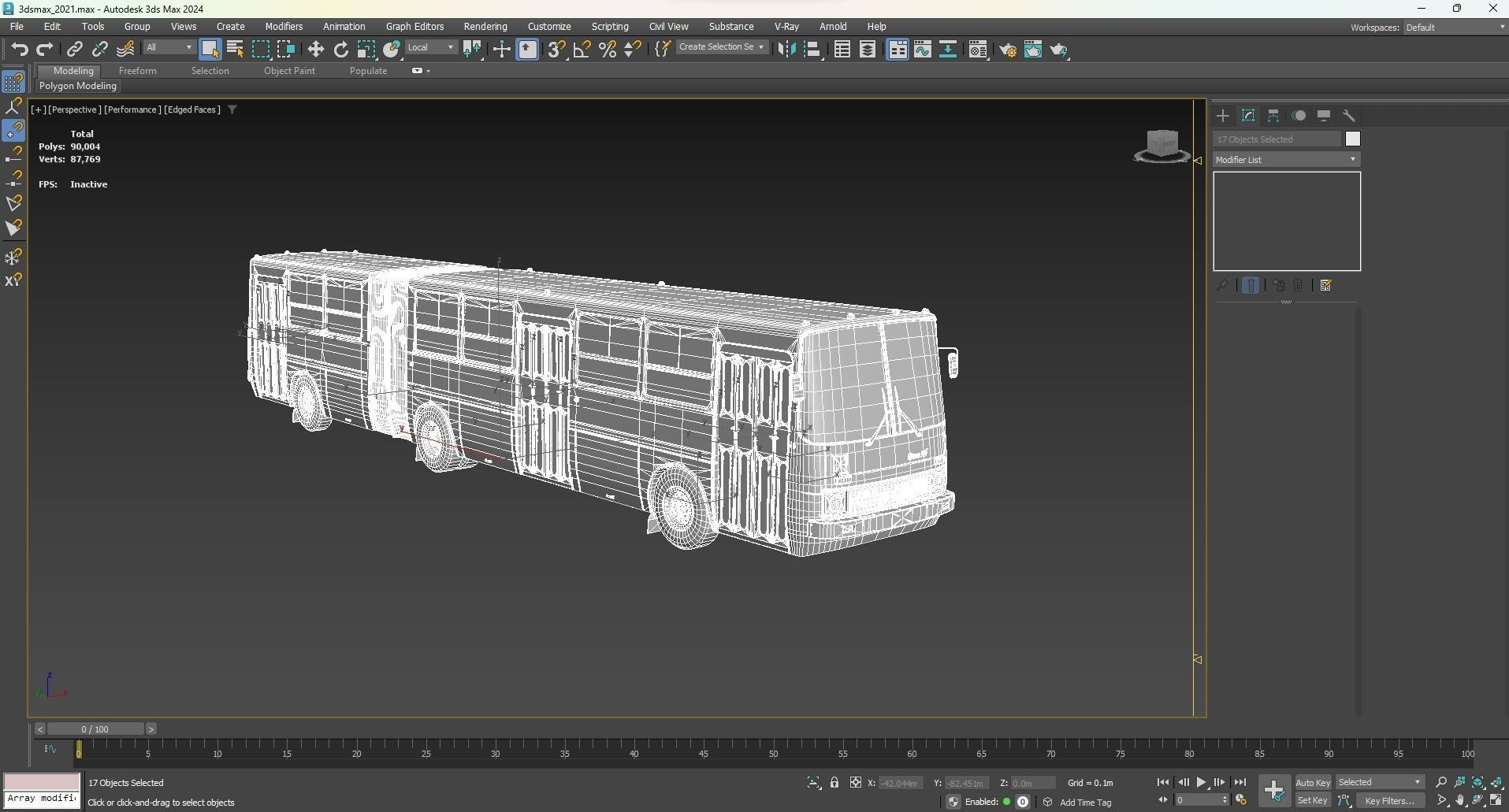 Soviet Bus for Unity Low-poly 3D model_5