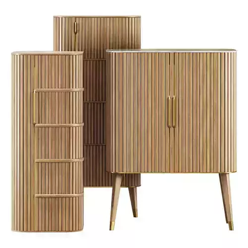 roche bobois eden-rock storage set 1 3D model