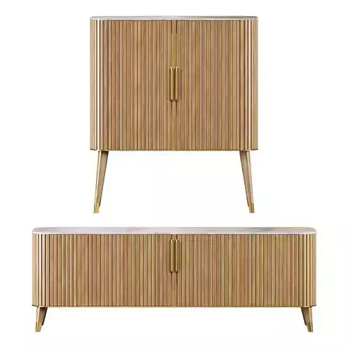 roche bobois eden-rock storage set 2 3D model