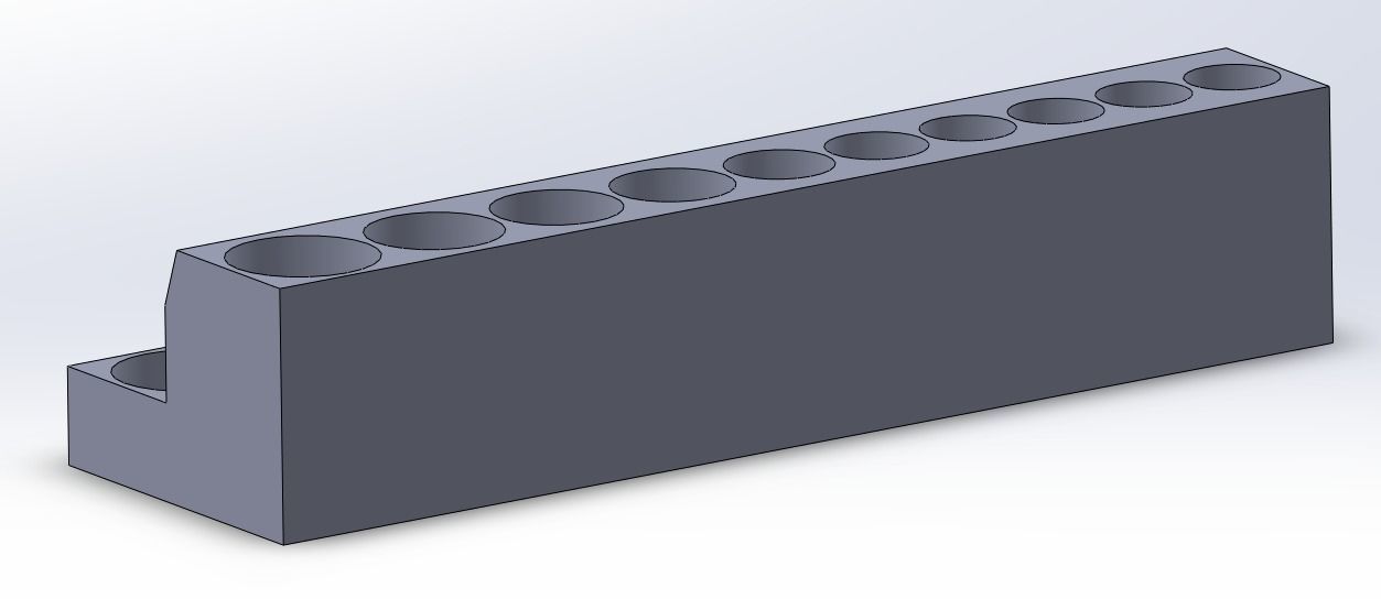 Socket Organizer - 1-4 in Drive Metric Color Coded Socket 3D print model_2