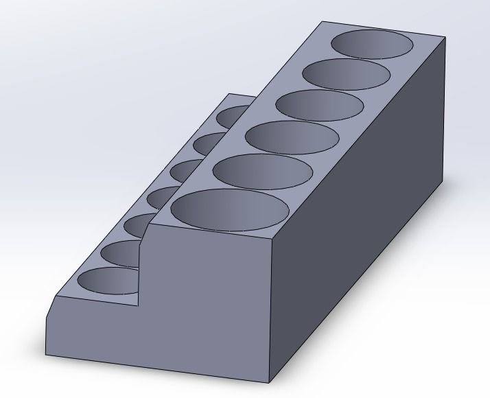 Socket Organizer - 1-2 in Drive Metric Impact Socket 3D print model_1