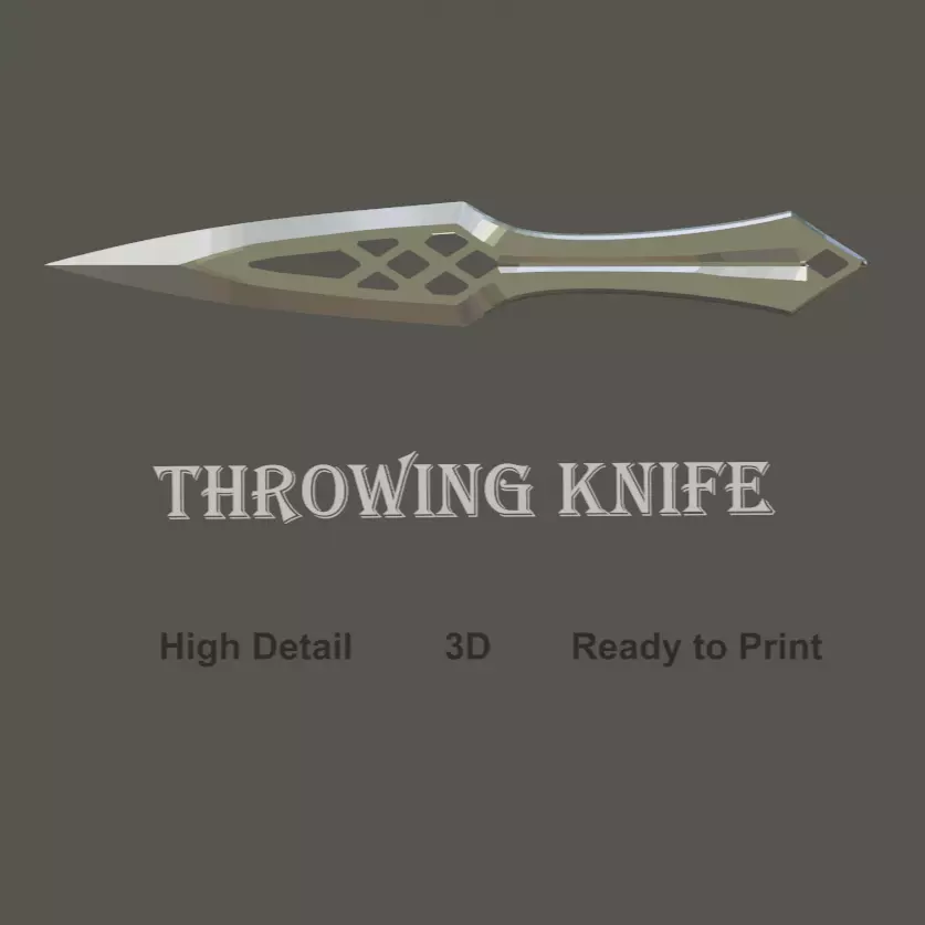Throwing Ninja Knife 3D Model 3D model