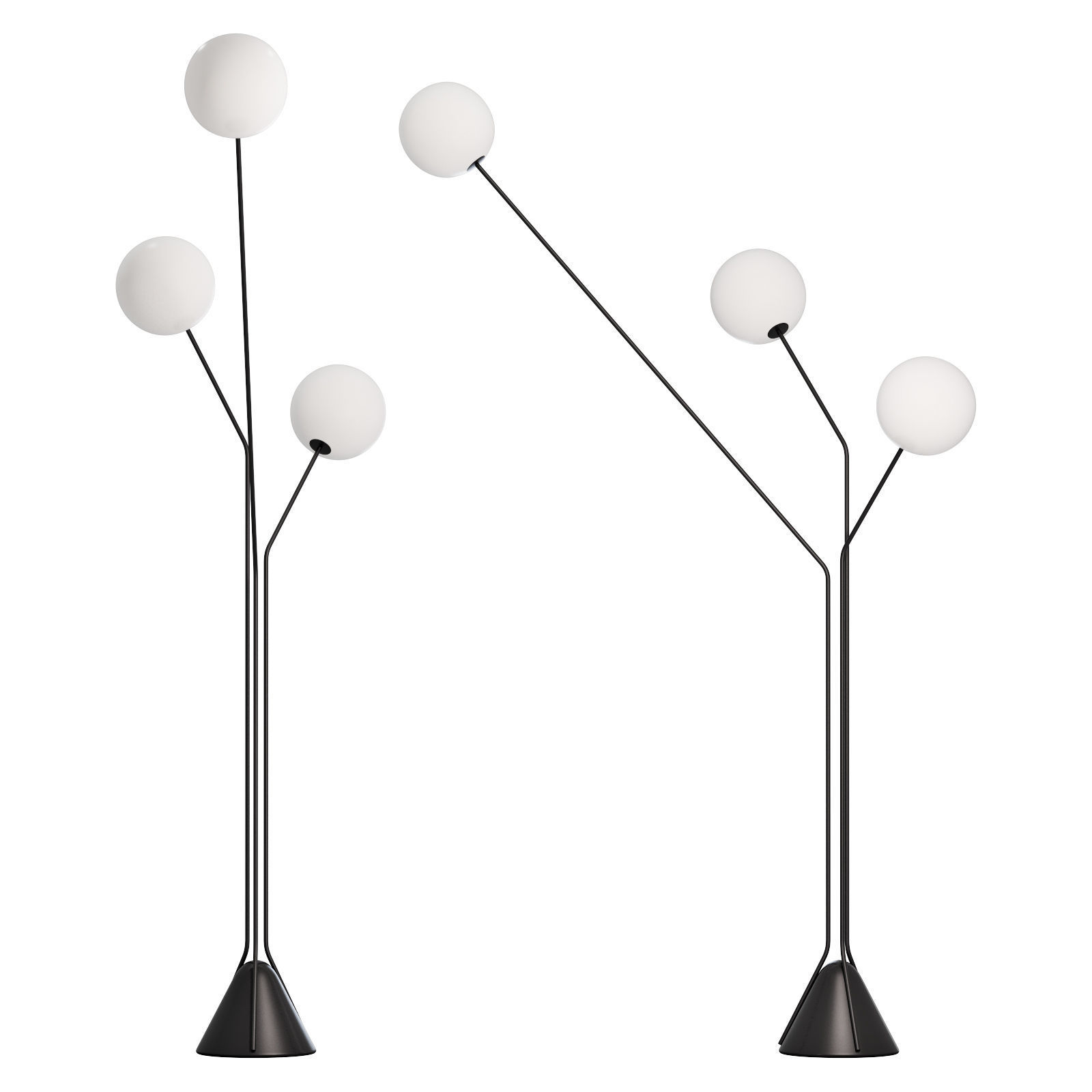 roche bobois flora floor lamp 3D model_1