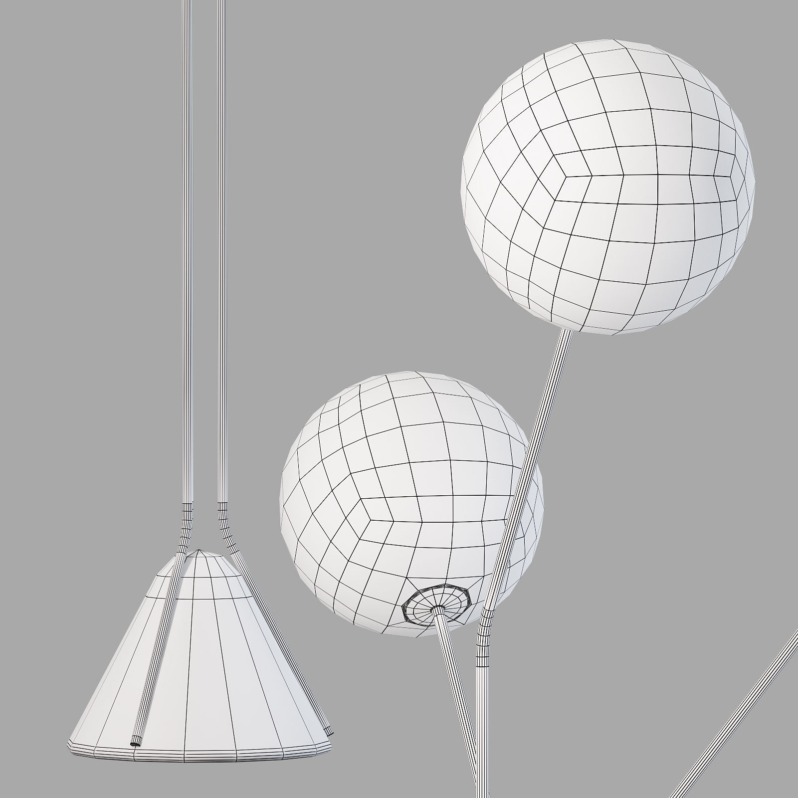 roche bobois flora floor lamp 3D model_6