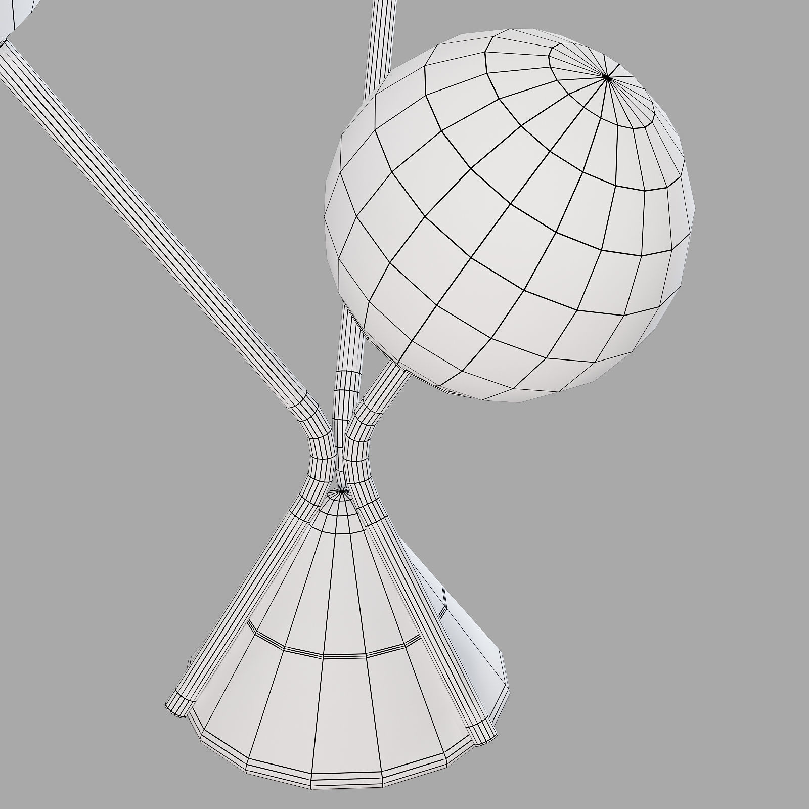 roche bobois flora table lamp 3D model_6