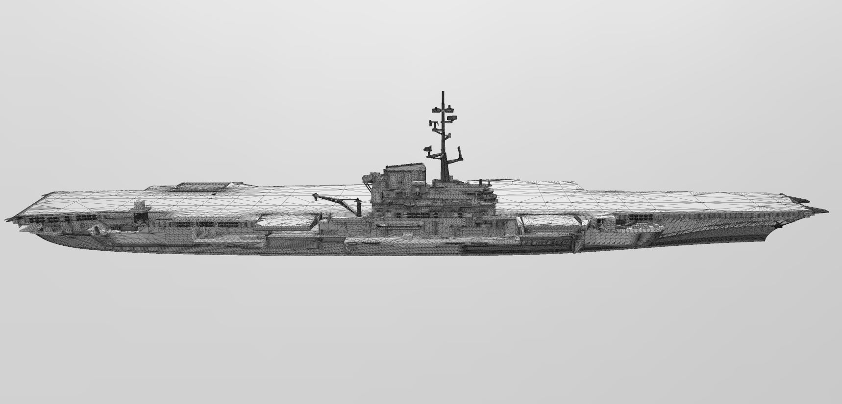 USS CORAL SEA CV43 aircraft carrier print ready model 3D print model_8