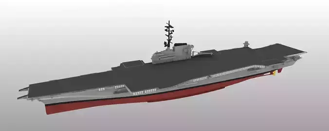 USS CORAL SEA CV43 aircraft carrier print ready model 3D print model