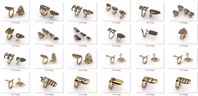 ring 54 pieces drawing 3d rihone drawing ring rings ring models