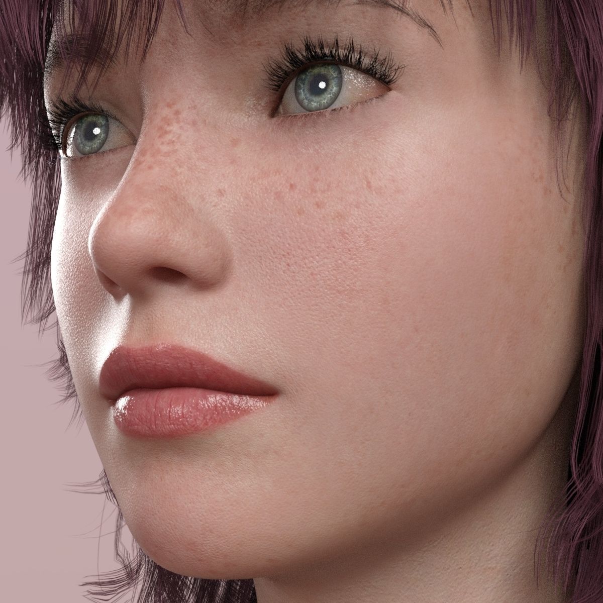 Olga V3 High Quality Textures for G8 Female 3D model_1