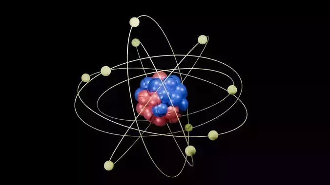 AtomAtomic Low-poly 3D model