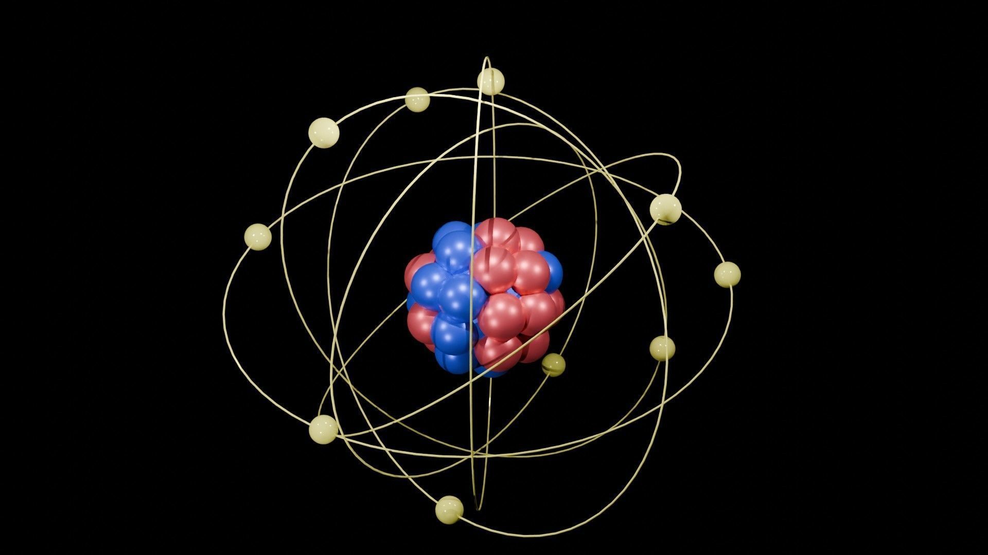 AtomAtomic Low-poly 3D model_2