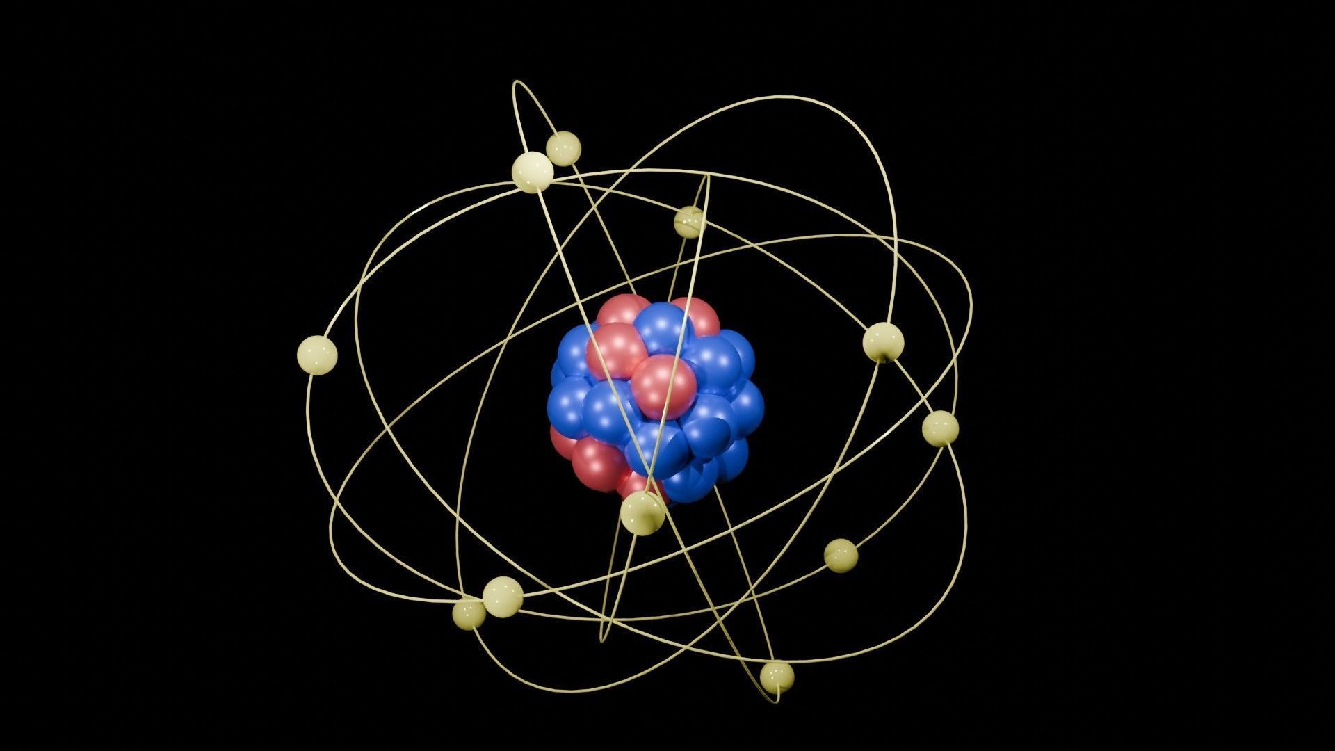 AtomAtomic Low-poly 3D model_1