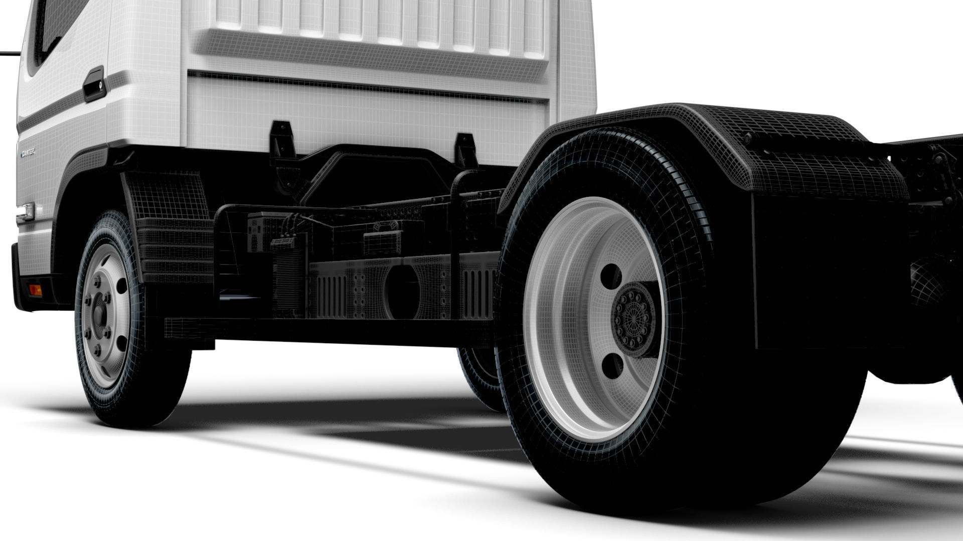 Mitsubishi Fuso E Canter ExtraWideCab 3400 2024 3D model_17