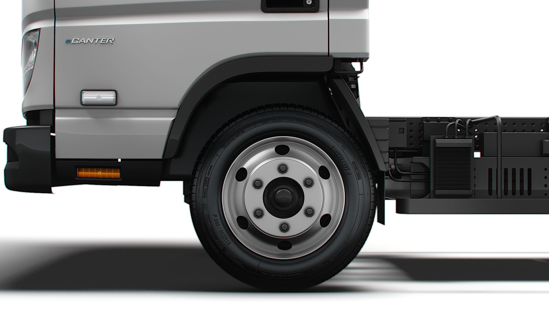 Mitsubishi Fuso E Canter ExtraWideCab 3400 2024 3D model_13