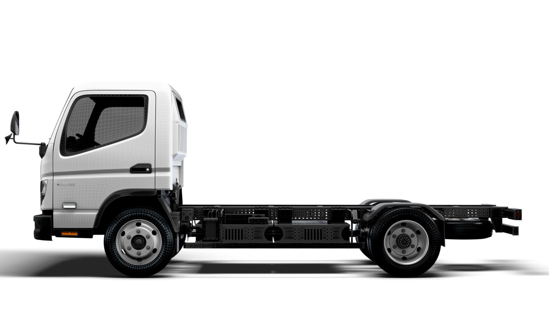 Mitsubishi Fuso E Canter ExtraWideCab 3400 2024 3D model_18
