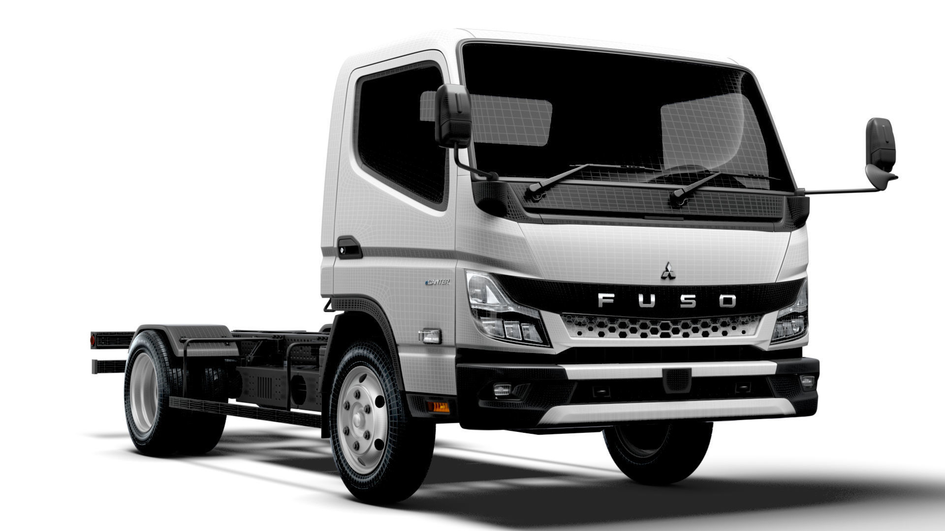 Mitsubishi Fuso E Canter ExtraWideCab 3400 2024 3D model_14
