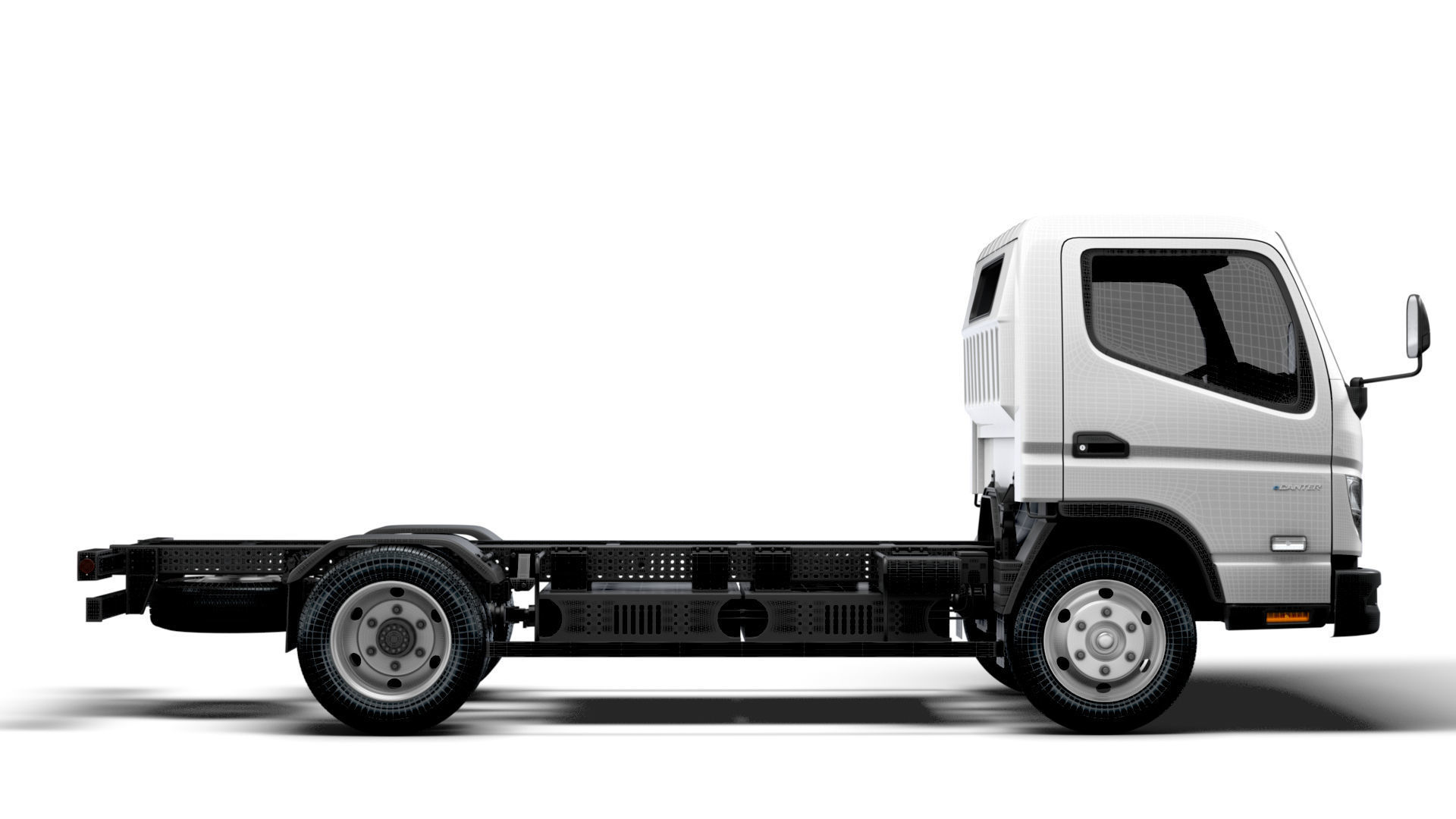 Mitsubishi Fuso E Canter ExtraWideCab 3400 2024 3D model_15