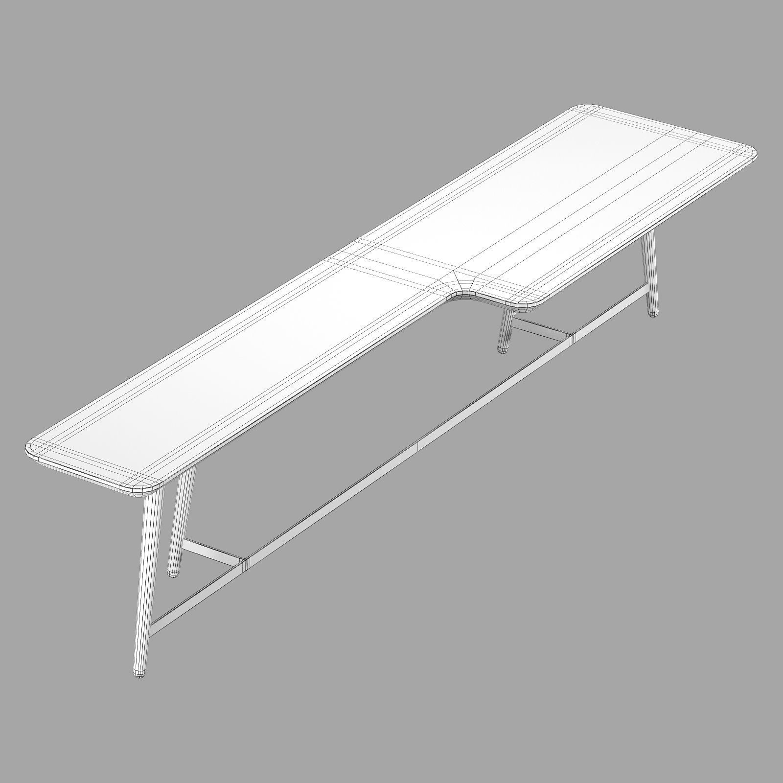 roche bobois octet cocktail table 3D model_7
