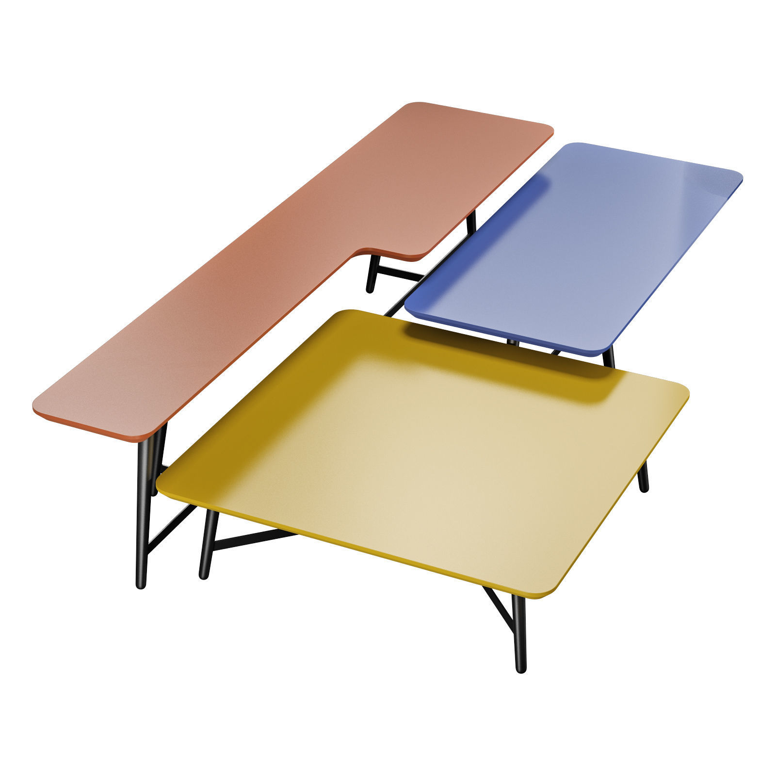 roche bobois octet cocktail table 3D model_1