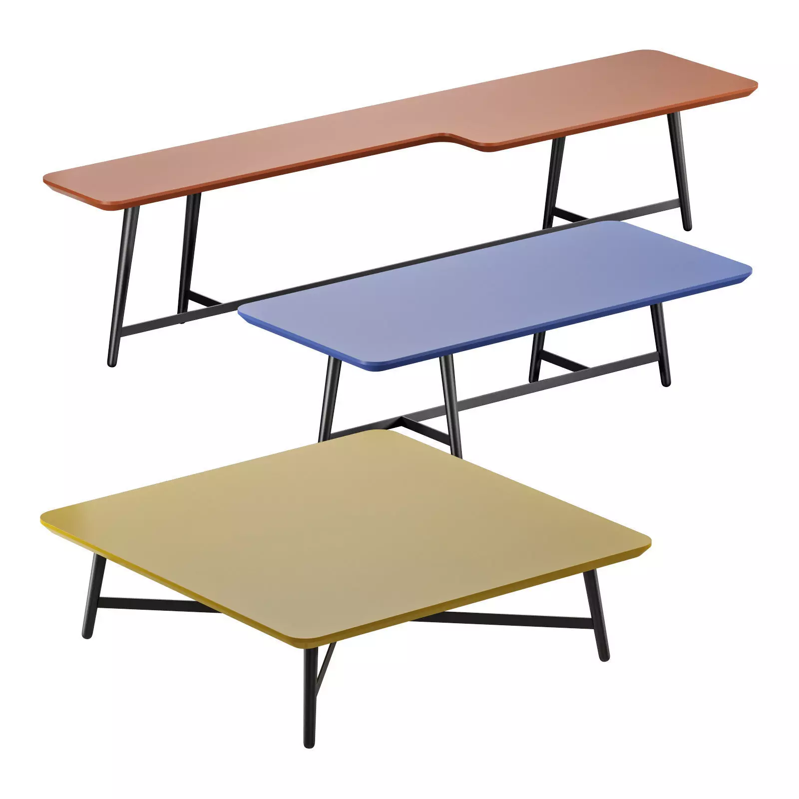 roche bobois octet cocktail table 3D model_0