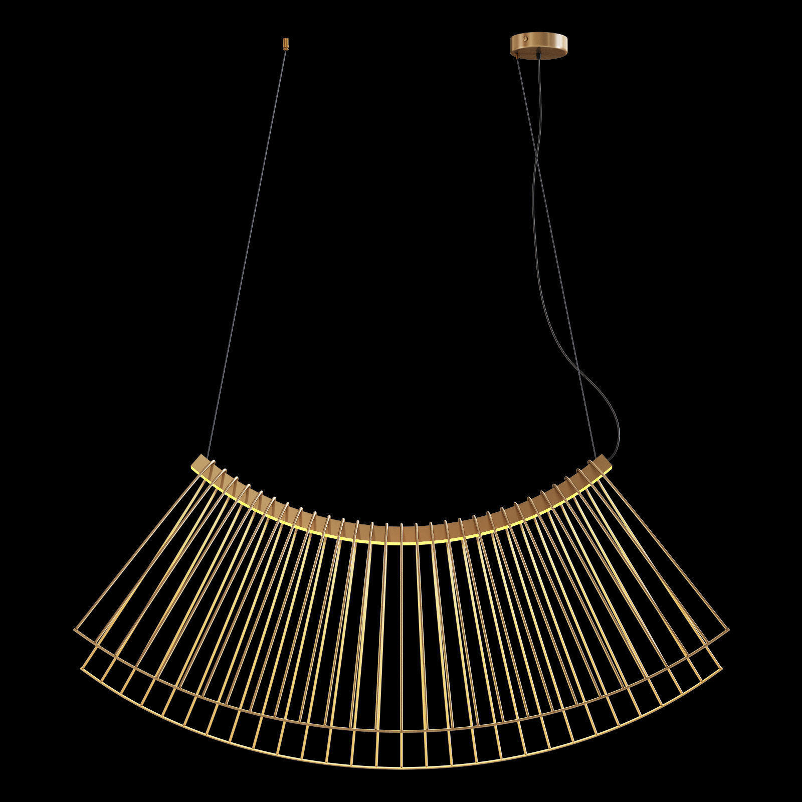 roche bobois parabola suspension 3D model_2